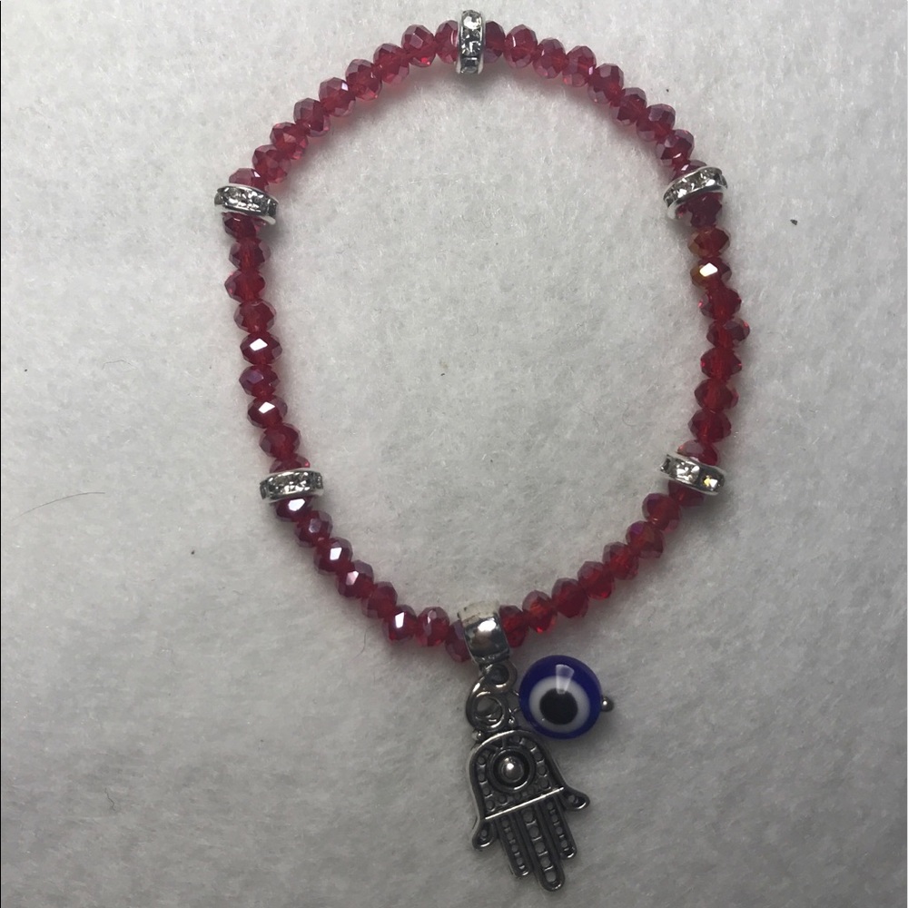 Hamsa/ Evil Eye Red Bracelet - Picture 4 of 5
